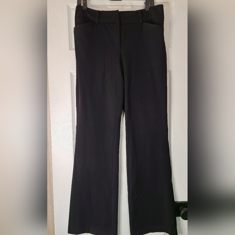 New York & Company Black Trousers Size 12 Tall